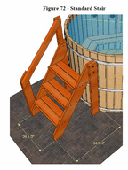 Fluid Tub Stair Kit - Fluid Float & Sauna 