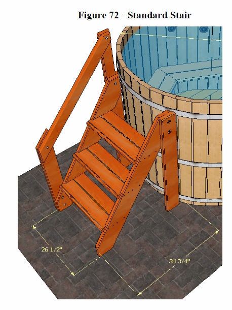 Fluid Tub Stair Kit - Fluid Float & Sauna 