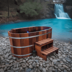 Fluid Float Japanese Cedar Soaking Tub - Fluid Float & Sauna 