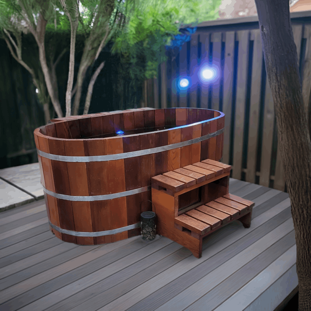 Fluid Float Japanese Cedar Soaking Tub - Fluid Float & Sauna 