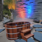 Fluid Float Japanese Cedar Soaking Tub - Fluid Float & Sauna 