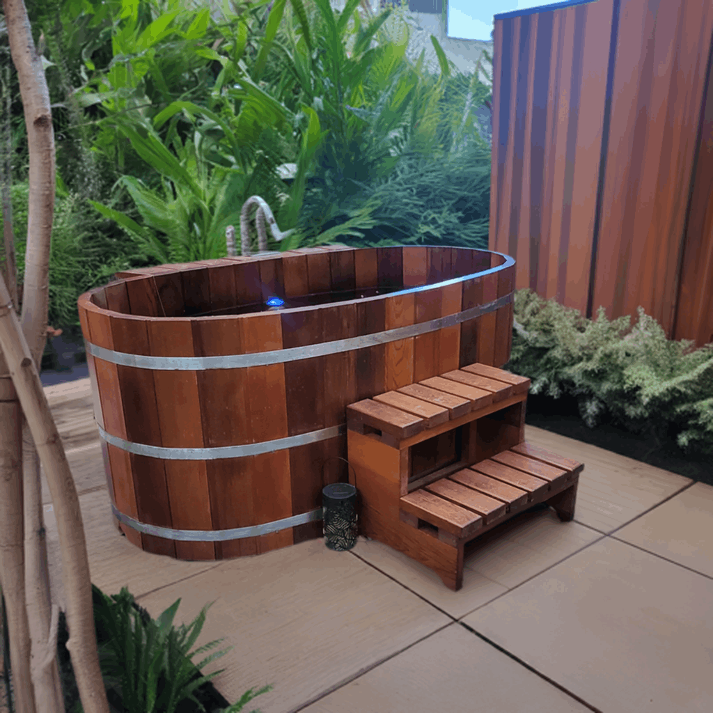 Fluid Float Japanese Cedar Soaking Tub - Fluid Float & Sauna 