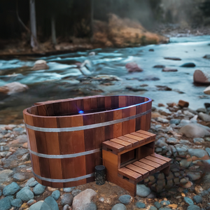 Fluid Float Japanese Cedar Soaking Tub