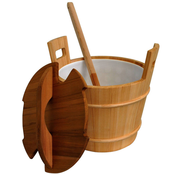 Fluid Cedar Bucket & Ladle